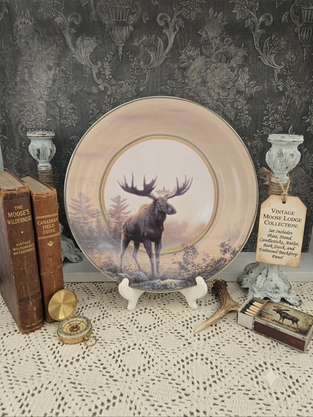 Cabela's Hautman Bros Bull Moose Plate